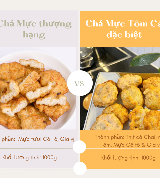 Combo 1kg chả Mực & 1kg chả cá Chai đặc biệt